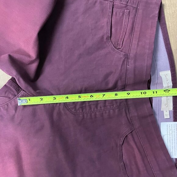 Soft Surroundings Women’s Size M Pants Straight Leg Full Length Purple NWT! - Picture 10 of 12
